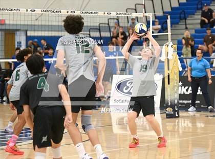 Thumbnail 3 in San Marino vs. Sage Hill (CIF-SS D5 Boys Volleyball Finals) photogallery.