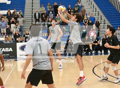 Thumbnail 2 in San Marino vs. Sage Hill (CIF-SS D5 Boys Volleyball Finals) photogallery.