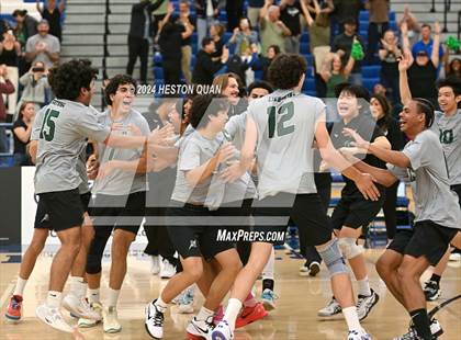Thumbnail 2 in San Marino vs. Sage Hill (CIF-SS D5 Boys Volleyball Finals) photogallery.
