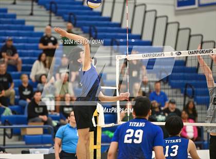 Thumbnail 3 in San Marino vs. Sage Hill (CIF-SS D5 Boys Volleyball Finals) photogallery.