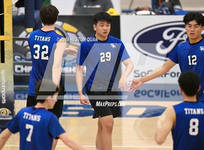 Thumbnail 1 in San Marino vs. Sage Hill (CIF-SS D5 Boys Volleyball Finals) photogallery.