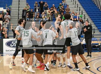 Thumbnail 2 in San Marino vs. Sage Hill (CIF-SS D5 Boys Volleyball Finals) photogallery.