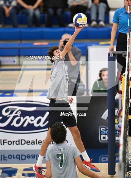 Thumbnail 2 in San Marino vs. Sage Hill (CIF-SS D5 Boys Volleyball Finals) photogallery.