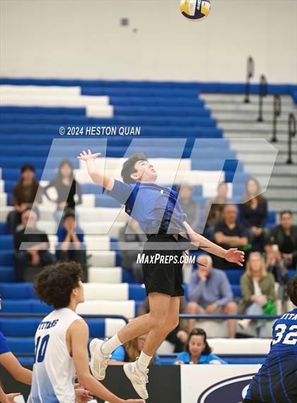 Thumbnail 3 in San Marino vs. Sage Hill (CIF-SS D5 Boys Volleyball Finals) photogallery.
