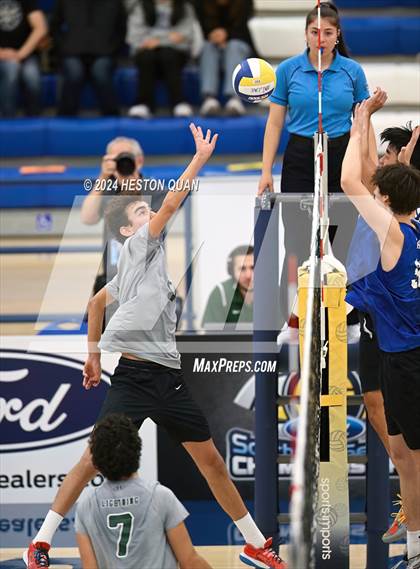 Thumbnail 1 in San Marino vs. Sage Hill (CIF-SS D5 Boys Volleyball Finals) photogallery.