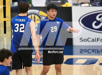 Thumbnail 2 in San Marino vs. Sage Hill (CIF-SS D5 Boys Volleyball Finals) photogallery.