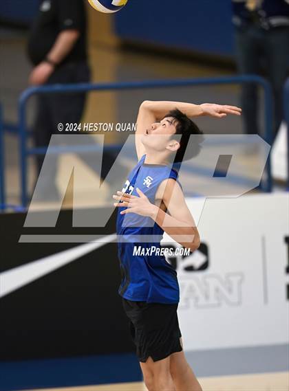 Thumbnail 2 in San Marino vs. Sage Hill (CIF-SS D5 Boys Volleyball Finals) photogallery.