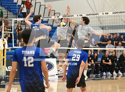 Thumbnail 2 in San Marino vs. Sage Hill (CIF-SS D5 Boys Volleyball Finals) photogallery.