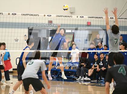 Thumbnail 2 in San Marino vs. Sage Hill (CIF-SS D5 Boys Volleyball Finals) photogallery.
