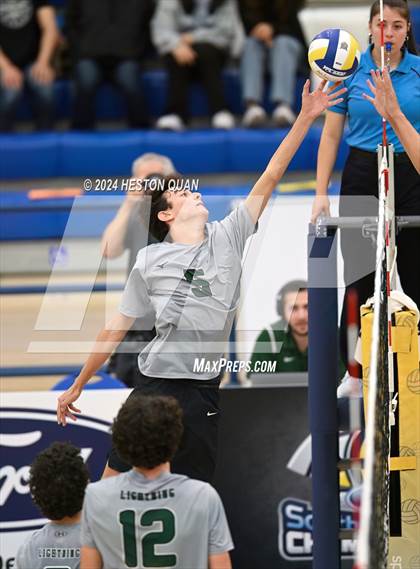 Thumbnail 2 in San Marino vs. Sage Hill (CIF-SS D5 Boys Volleyball Finals) photogallery.