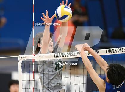 Thumbnail 2 in San Marino vs. Sage Hill (CIF-SS D5 Boys Volleyball Finals) photogallery.