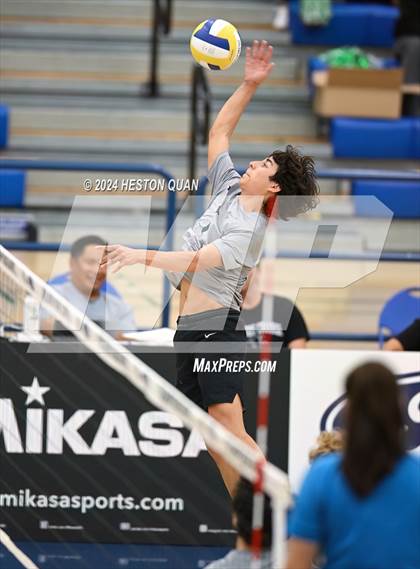 Thumbnail 3 in San Marino vs. Sage Hill (CIF-SS D5 Boys Volleyball Finals) photogallery.