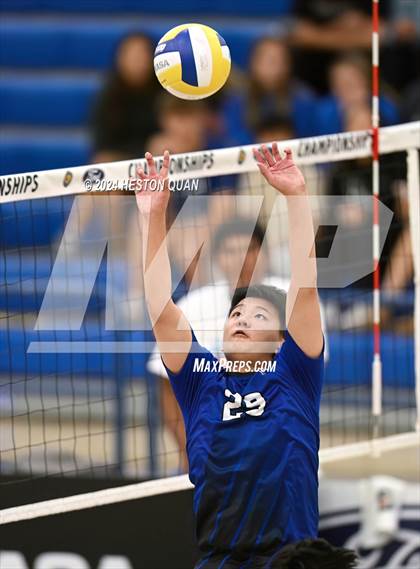 Thumbnail 1 in San Marino vs. Sage Hill (CIF-SS D5 Boys Volleyball Finals) photogallery.