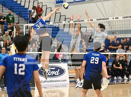 Thumbnail 2 in San Marino vs. Sage Hill (CIF-SS D5 Boys Volleyball Finals) photogallery.