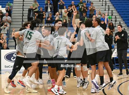 Thumbnail 1 in San Marino vs. Sage Hill (CIF-SS D5 Boys Volleyball Finals) photogallery.