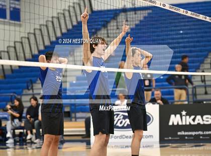 Thumbnail 3 in San Marino vs. Sage Hill (CIF-SS D5 Boys Volleyball Finals) photogallery.