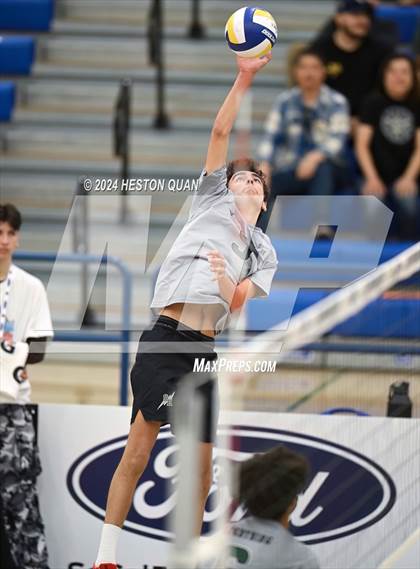 Thumbnail 3 in San Marino vs. Sage Hill (CIF-SS D5 Boys Volleyball Finals) photogallery.
