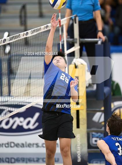 Thumbnail 2 in San Marino vs. Sage Hill (CIF-SS D5 Boys Volleyball Finals) photogallery.