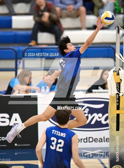 Thumbnail 1 in San Marino vs. Sage Hill (CIF-SS D5 Boys Volleyball Finals) photogallery.
