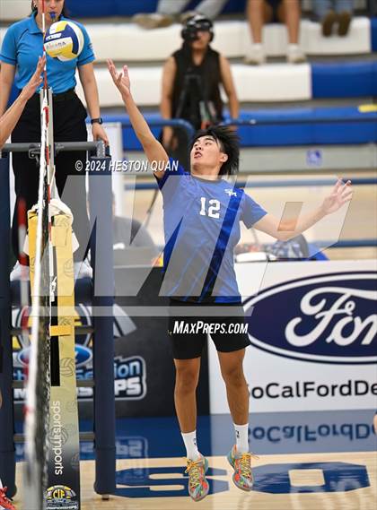 Thumbnail 2 in San Marino vs. Sage Hill (CIF-SS D5 Boys Volleyball Finals) photogallery.