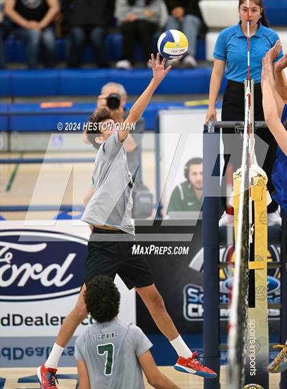 Thumbnail 3 in San Marino vs. Sage Hill (CIF-SS D5 Boys Volleyball Finals) photogallery.
