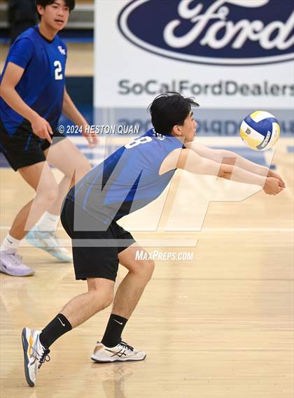 Thumbnail 3 in San Marino vs. Sage Hill (CIF-SS D5 Boys Volleyball Finals) photogallery.