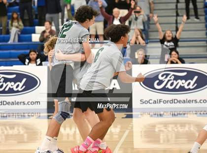 Thumbnail 3 in San Marino vs. Sage Hill (CIF-SS D5 Boys Volleyball Finals) photogallery.