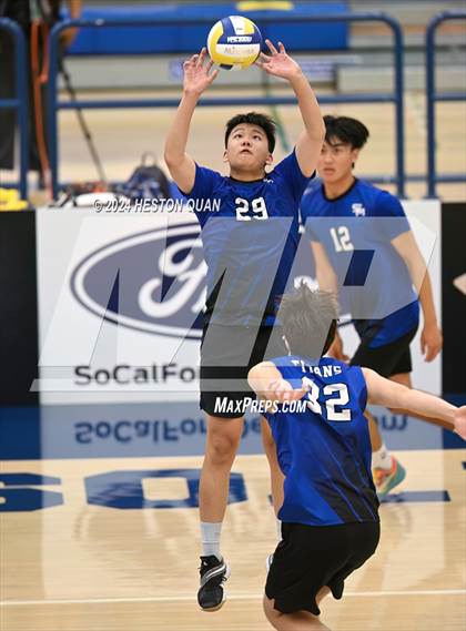 Thumbnail 2 in San Marino vs. Sage Hill (CIF-SS D5 Boys Volleyball Finals) photogallery.