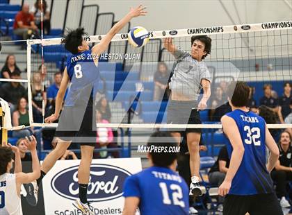 Thumbnail 2 in San Marino vs. Sage Hill (CIF-SS D5 Boys Volleyball Finals) photogallery.