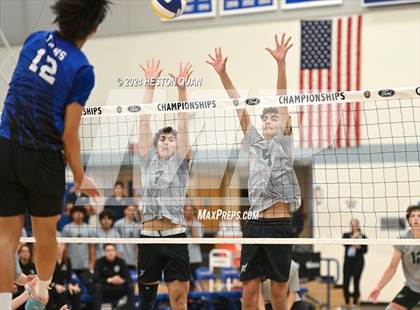 Thumbnail 3 in San Marino vs. Sage Hill (CIF-SS D5 Boys Volleyball Finals) photogallery.