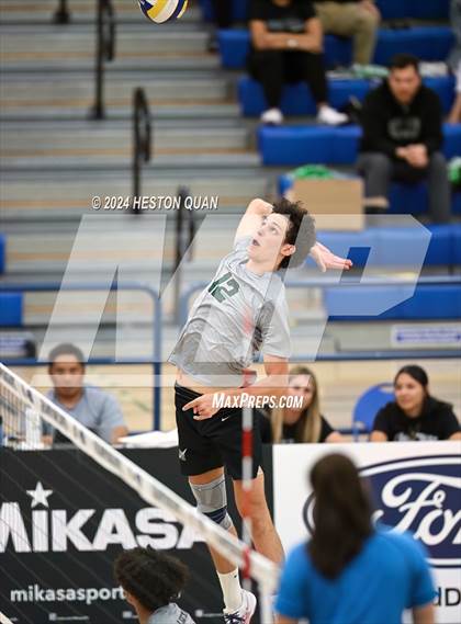 Thumbnail 3 in San Marino vs. Sage Hill (CIF-SS D5 Boys Volleyball Finals) photogallery.
