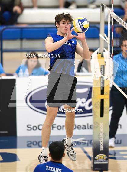 Thumbnail 2 in San Marino vs. Sage Hill (CIF-SS D5 Boys Volleyball Finals) photogallery.