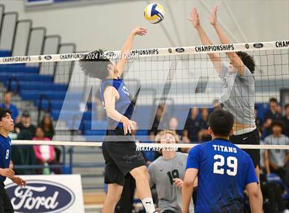 Thumbnail 2 in San Marino vs. Sage Hill (CIF-SS D5 Boys Volleyball Finals) photogallery.