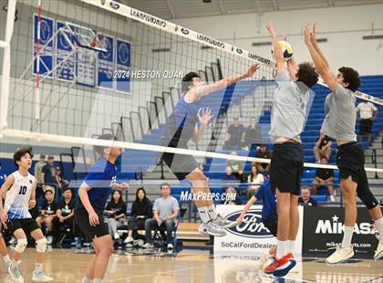 Thumbnail 2 in San Marino vs. Sage Hill (CIF-SS D5 Boys Volleyball Finals) photogallery.