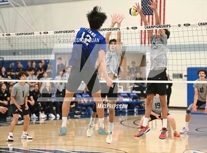 Thumbnail 1 in San Marino vs. Sage Hill (CIF-SS D5 Boys Volleyball Finals) photogallery.