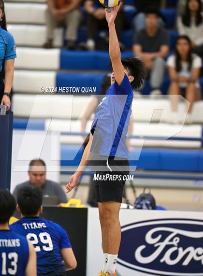 Thumbnail 2 in San Marino vs. Sage Hill (CIF-SS D5 Boys Volleyball Finals) photogallery.