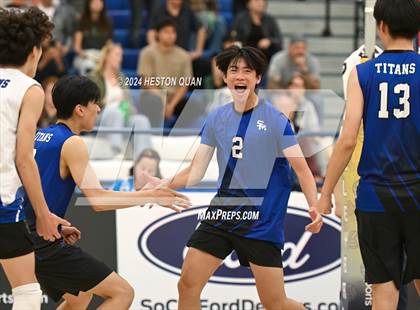 Thumbnail 2 in San Marino vs. Sage Hill (CIF-SS D5 Boys Volleyball Finals) photogallery.