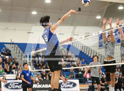 Thumbnail 3 in San Marino vs. Sage Hill (CIF-SS D5 Boys Volleyball Finals) photogallery.