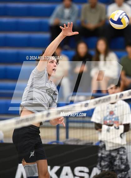 Thumbnail 2 in San Marino vs. Sage Hill (CIF-SS D5 Boys Volleyball Finals) photogallery.
