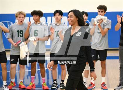 Thumbnail 1 in San Marino vs. Sage Hill (CIF-SS D5 Boys Volleyball Finals) photogallery.