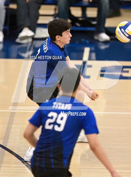 Thumbnail 3 in San Marino vs. Sage Hill (CIF-SS D5 Boys Volleyball Finals) photogallery.
