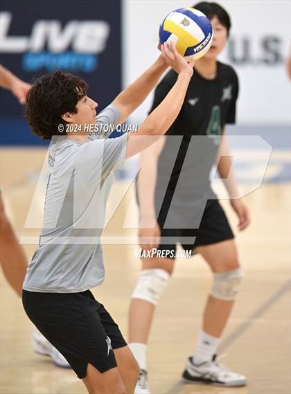 Thumbnail 2 in San Marino vs. Sage Hill (CIF-SS D5 Boys Volleyball Finals) photogallery.
