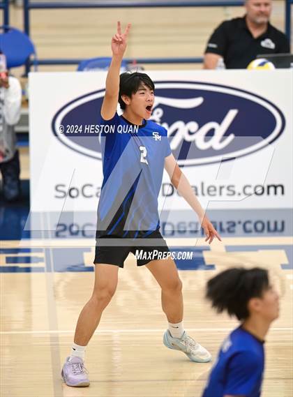 Thumbnail 2 in San Marino vs. Sage Hill (CIF-SS D5 Boys Volleyball Finals) photogallery.