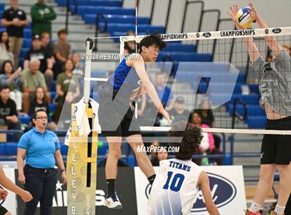 Thumbnail 3 in San Marino vs. Sage Hill (CIF-SS D5 Boys Volleyball Finals) photogallery.