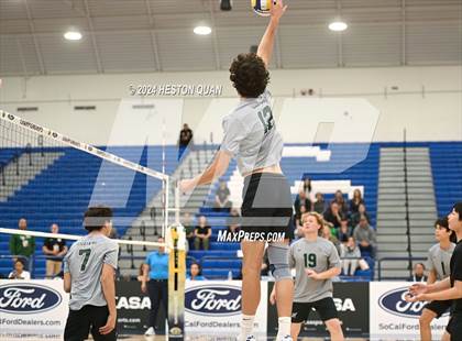 Thumbnail 1 in San Marino vs. Sage Hill (CIF-SS D5 Boys Volleyball Finals) photogallery.