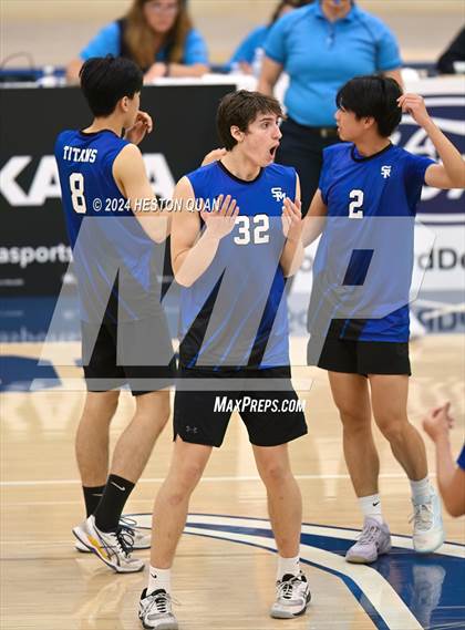 Thumbnail 3 in San Marino vs. Sage Hill (CIF-SS D5 Boys Volleyball Finals) photogallery.