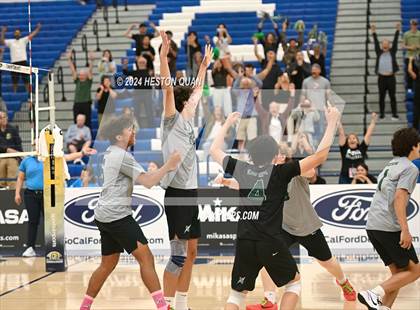 Thumbnail 2 in San Marino vs. Sage Hill (CIF-SS D5 Boys Volleyball Finals) photogallery.