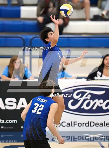 Thumbnail 2 in San Marino vs. Sage Hill (CIF-SS D5 Boys Volleyball Finals) photogallery.