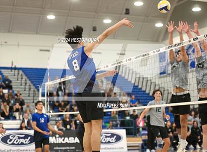 Thumbnail 1 in San Marino vs. Sage Hill (CIF-SS D5 Boys Volleyball Finals) photogallery.