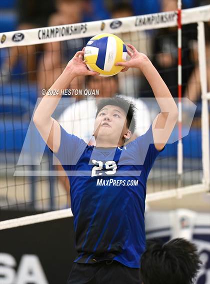 Thumbnail 3 in San Marino vs. Sage Hill (CIF-SS D5 Boys Volleyball Finals) photogallery.